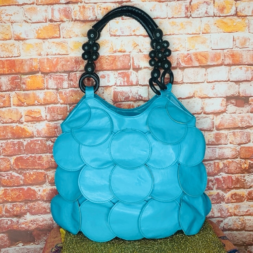 Stylish Blue Satchel Bag